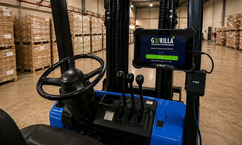 empilhadeira com sistema de telemetria gorilla